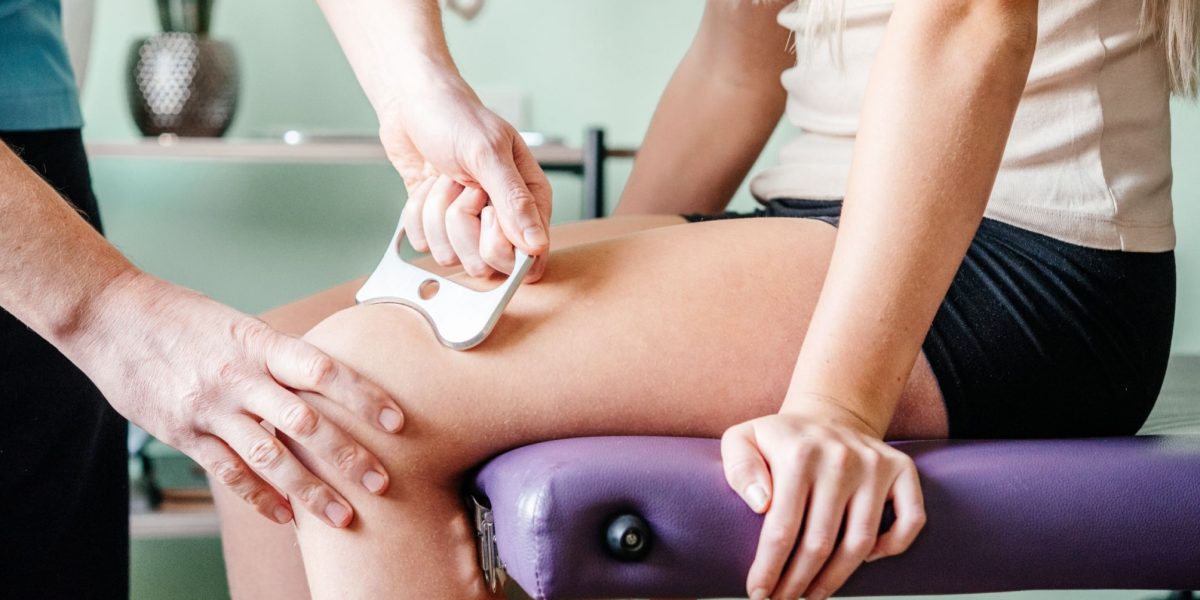 using stainless steel tool for IASTM